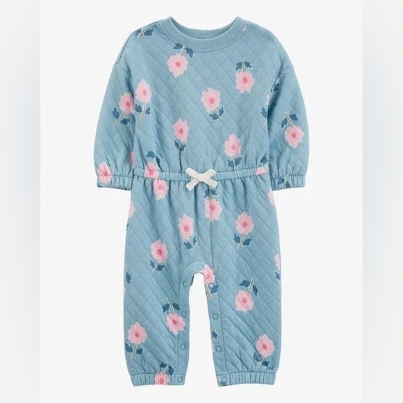 Carter's Other - Baby Floral Double-Knit Jumpsuit